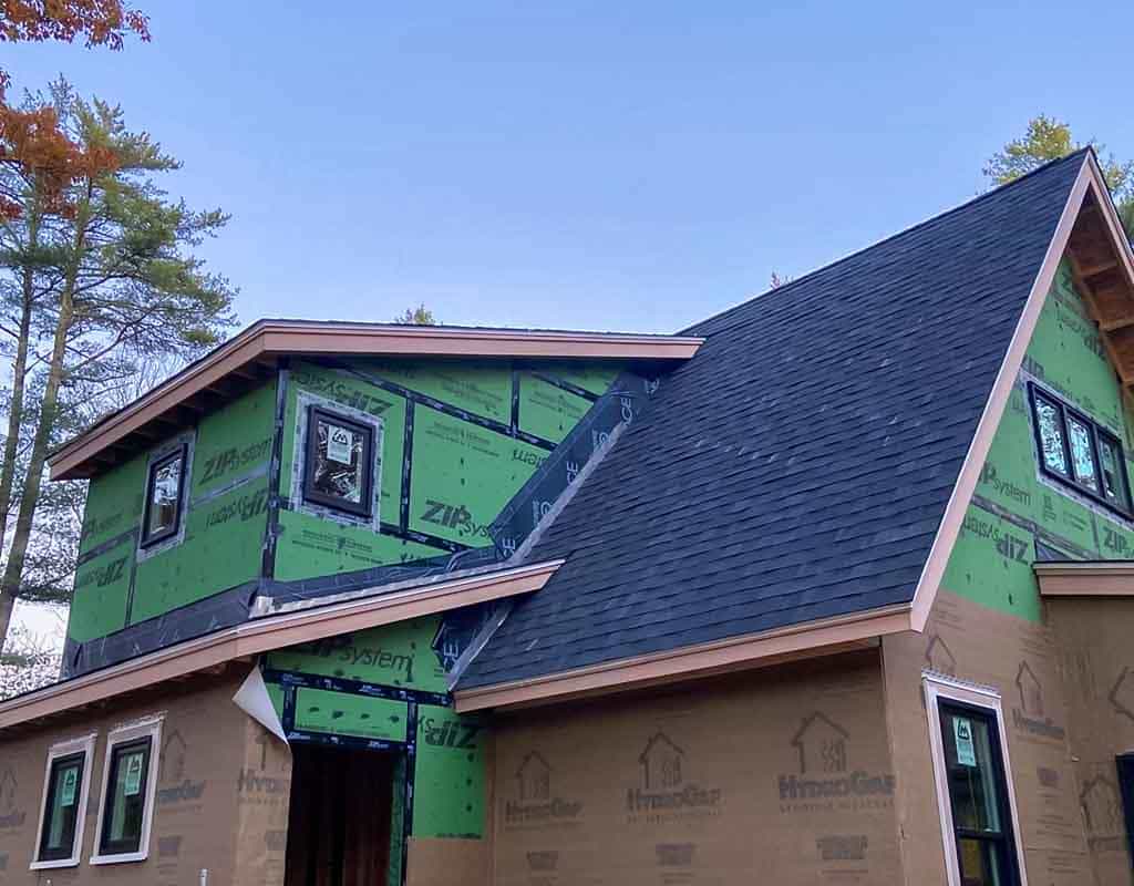 Asphalt & Asphalt Fiberglass Shingles roofing in New England roofing services, Halley Construction Services, type roof.